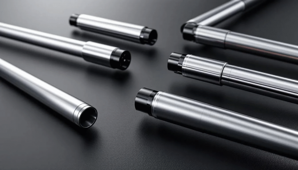A variety of CO2 laser tubes available from different suppliers.