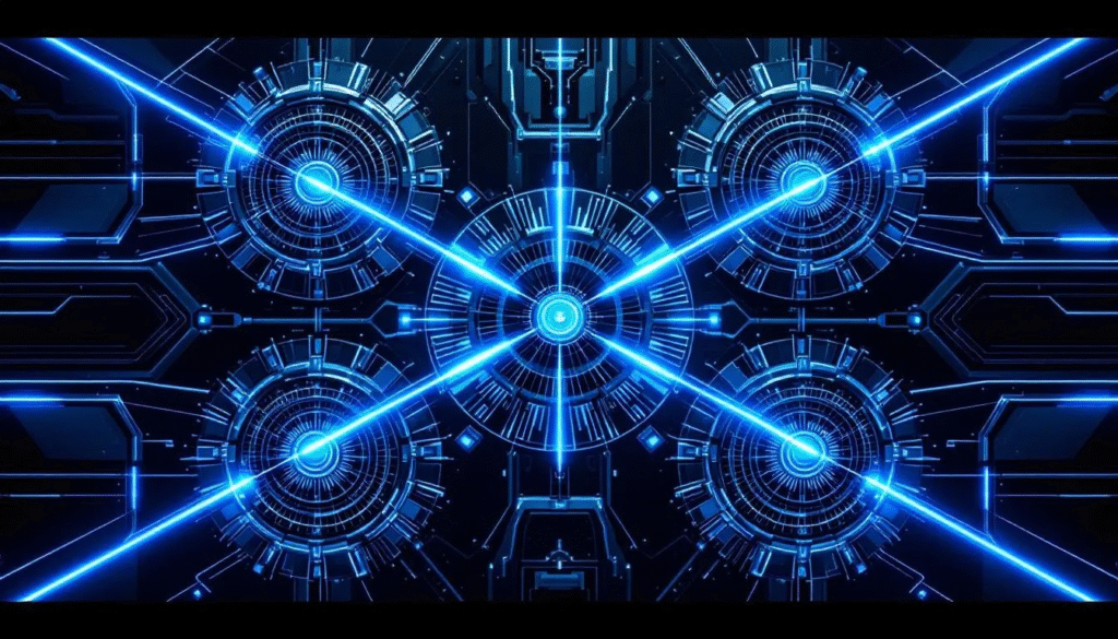 An illustration of focus lens laser technology, showcasing various lenses.