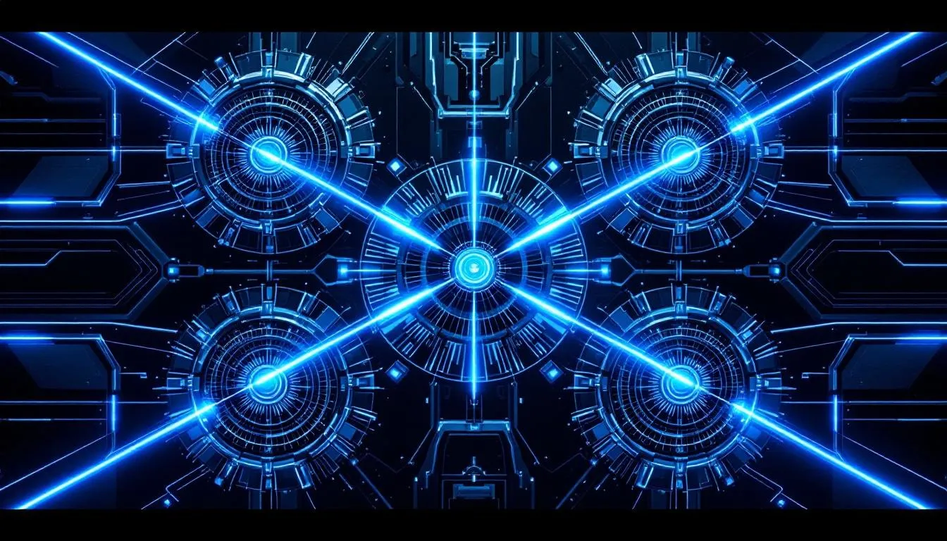An illustration of focus lens laser technology, showcasing various lenses.
