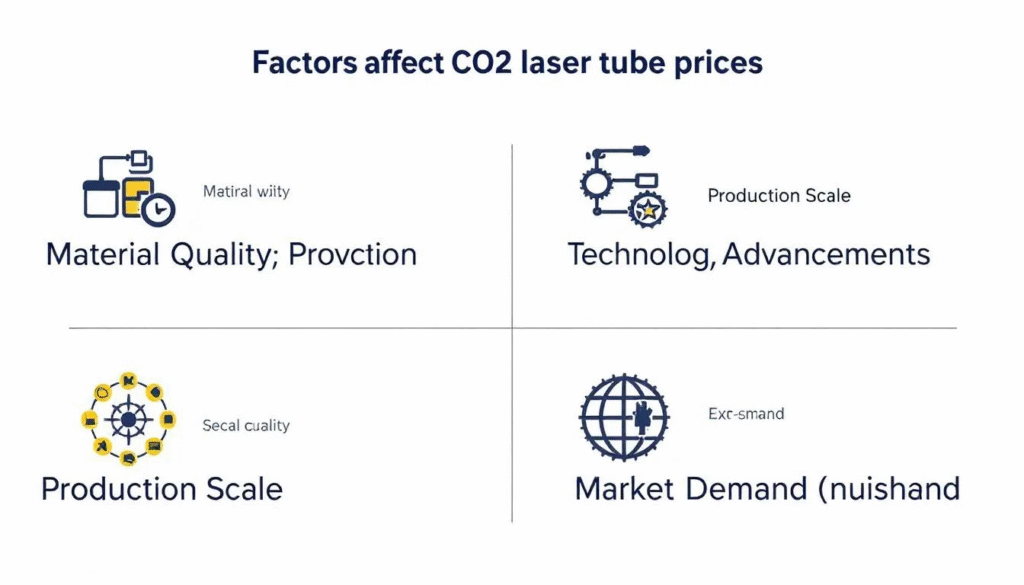 Factors affecting CO2 laser tube prices illustrated with examples.
